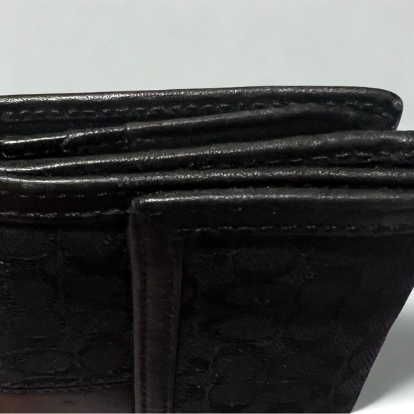 Coach | Signature Black Jacquard Fold Wallet - Picture 6 of 7